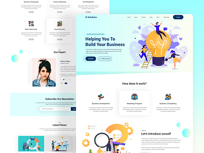 Business Solutions Agency Home Page Design besiness grow branding business business advisors business idea business solution design landing page design psd template trend design 2020 ui ui design ui designer uidesign uiux web web app web design website website design