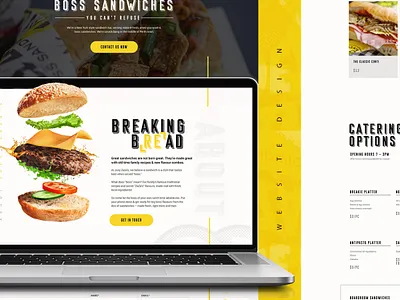 Joey Zaza's | Website Design awesome burgers creative design food inspiration interaction design sandwich uiux user interface website design