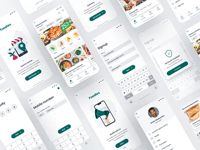 Food Delivery App concept food app food app ui inspiration ios mobile app mockup ui user interface userinterface ux