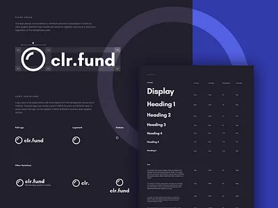 clr.fund Branding branding branding and identity logo styleguide