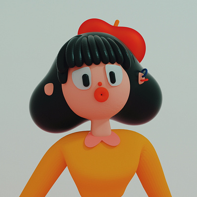 MONITA DE PLÁSTICO 3d art artist character design cinema4d cinemacharacter cinematic creative lowpolly primary colors