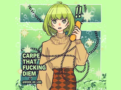 CARPE DIEM 2d 2d art 2d character 2danimation design design art digitalart illustration render vector