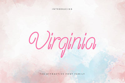 Virginia The Attractive Font alternate artist name font attractive font black white font book cover font book font book title font face hand letter hotel name font ligatures logo font magazine title movie title music title music title font signature font typeface website headline font youtube cover title