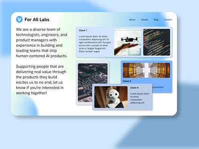 For All Labs branding design ui