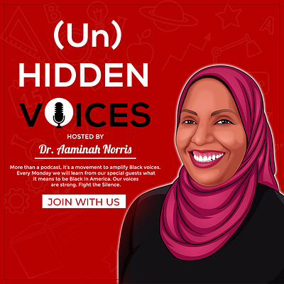 Hidden voice podcas branding design illustration illustrations photoshop poddcast poster