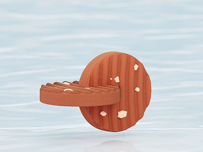 Have a good day animation b3d biscuit blender cashew goodday loop animation modeling
