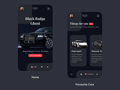 Car Diary - Home & Favorites cars cleanui freshui interface mobileapp simpleui ui uitryouts uiux ux