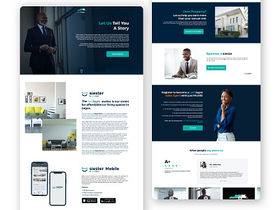 Landlagos Website landing page real estate rental