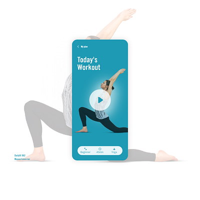 DailyUI 062 Workout of the day 062 62 application daily 100 challenge daily ui dailyui design mobile ui workout workout of the day
