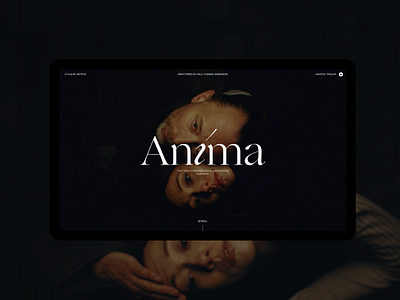 Anima minimal typography ui uiuxdesign web webdesign website