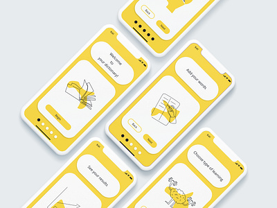 Onboarding app design dictionary illustration onboarding ui ux ux design xd