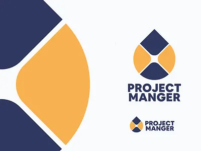 Project Manger Logo Design branding design flat illustration illustrator logo logo design logo design branding logo design concept minimal vector