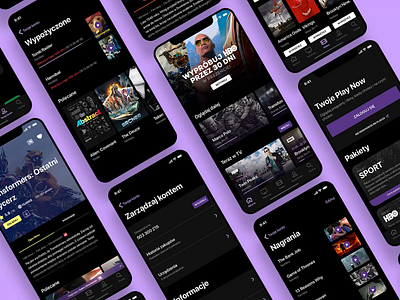 PlayNow - Mobile VOD app android design epg hbo ios movie play player product design theatre tv ui ux video