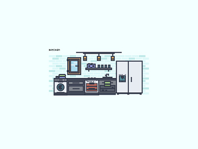 现代厨房_ app branding design icon illustration logo ui web