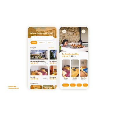 DailyUI 067 Hotel booking 067 67 application booking daily 100 challenge daily ui dailyui design hotel hotel app hotel booking hotel branding hotels mobile ui