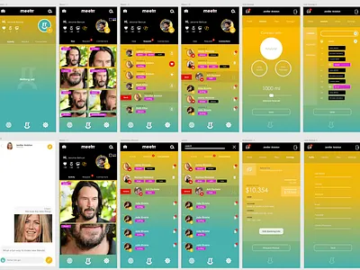 meetrr app design frontend design mobile app design ui user experience uxdesign