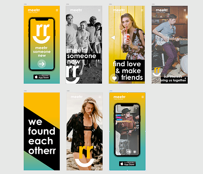 meetrr amp frontend google amp landingpage meetrr mobile app design mobile ui mobile ui design mobileappdesign