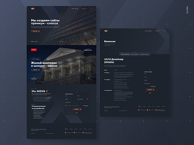 Nova X - Мы создаем сайты премиум-класса design estate figma freelance house photoshop room slixel toshkent ui uiuxdesign ux webdesigner website webstudio