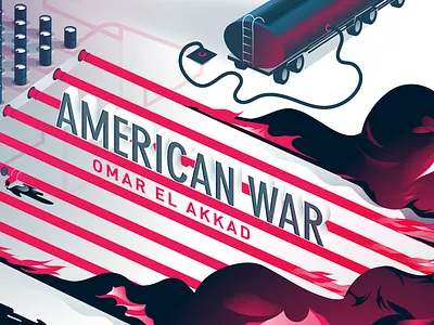 American War Book Cover america book cover design illustration oil vector war
