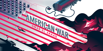 American War Book Cover america book cover design illustration oil vector war