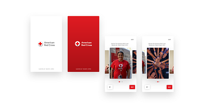 Red Cross App Redesign cross design red red cross redcross redesign ui ui design uiux uiuxdesign ux ux design ux designer uxui