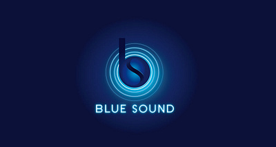 blue sound design icon typography ux