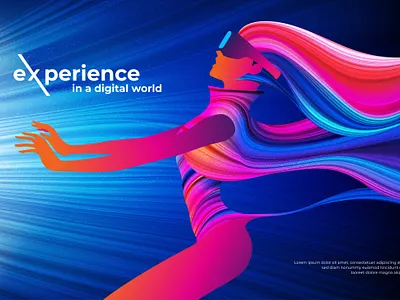 Technology Theme Design adobe illustrator art concept creative cyber cyberpunk design gradient mesh illustration key visual technology template theme vector art