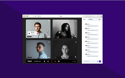 Vidoo Streaming platform conference design figma figmadesign ui ui design video