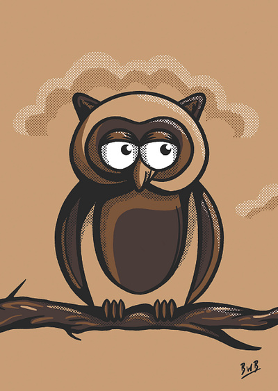 Whoose There? art halftones illustration print true grit texture supply