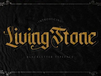 Livingstone - Blackletter Font blackletter brush calligraphy decorative display fraktur gothic graffiti handdrawn handlettering lettering medieval tattoo