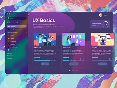 Educational Platform concept education education website graphic layout minimal platform progress trendy ui ux web website design