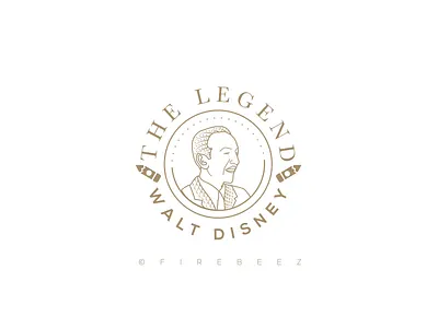 Walt Disney Fan Made logo art blackonewhitegk branding concept design disney disneyland firebeez illustration illustrator logo waltdisney