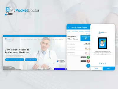 My Pocket Doctor mobile design ui uidesign web design