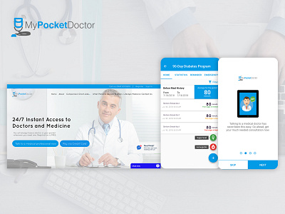My Pocket Doctor mobile design ui uidesign web design