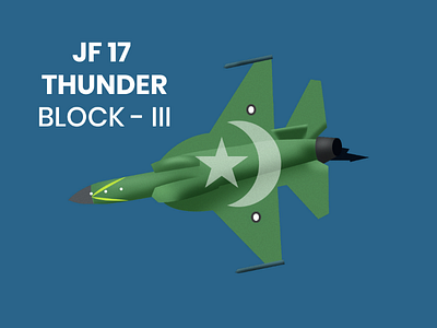 JF 17 THUNDER BLOCK-III illustration vector