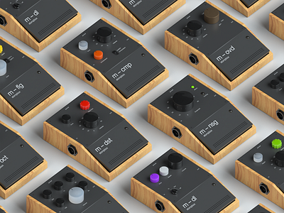 murale stompboxes 3d 3d art 3d modeling arnold c4d render sound toys