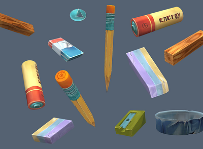 Hand-drawn textures android battery cartoony eraser game hand drawn ios mobile pencil pin sharpener texture wood