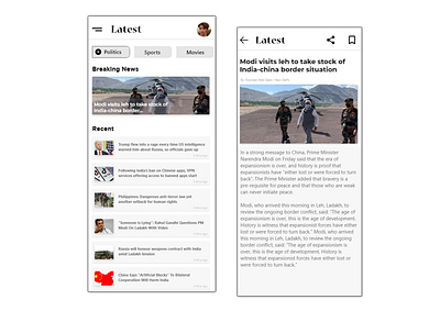 Latest News UI adobexd app design design mobile app news app ui ui design uiux uiuxdesign user experience user interface user interface ui ux ux ui ux design uxdesign uxui xd