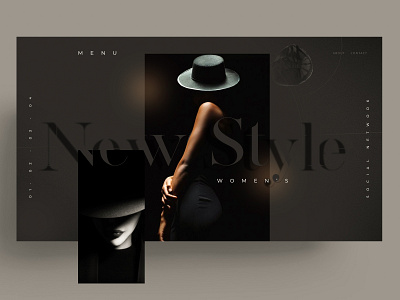 WEBSITE NEWSTYLE black branding design figma icon identity illustration logo mark marks model sketch symbol typography ui ux website women xd