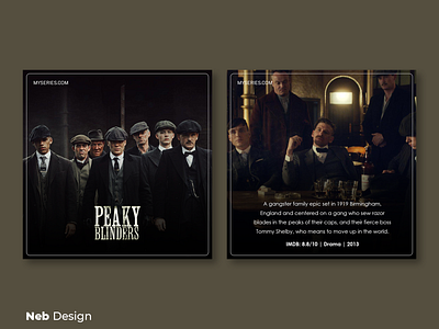 Peaky Blinders instagram post design instagram instagram design movies neb design peaky blinders series social media social media design ui ui design web design