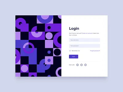 Applying pattern in the registration form branding design interface pattern registration registration page typography ui ux vector