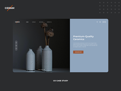Ceram Website Case Study branding design flatdesign uiuxdesign uiuxdesigner user experience userinterface webdesign webdesigner website design xd