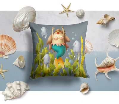 Undersea clipart collection animals cartoon character clipart design digital download doodle fish illustration mermaid nautical nursery scene creator sea under the sea