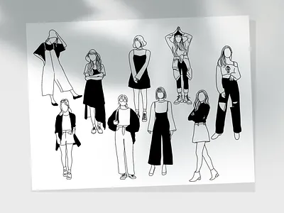 Black and White Minimalist Style artwork bitmap blackandwhite design illustration illustration art illustration design illustration digital simple simple design simpleillustration