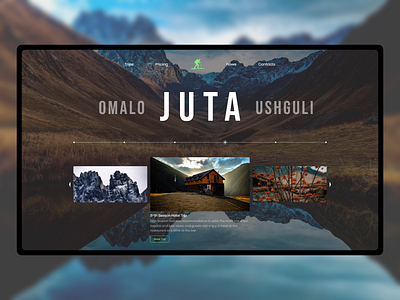 Trips To Georgia concept design minimal travel ui ux web website xd