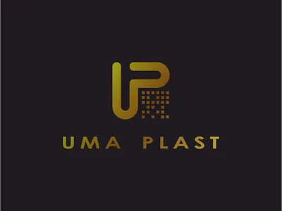 Uma Plast logo design design logo vector