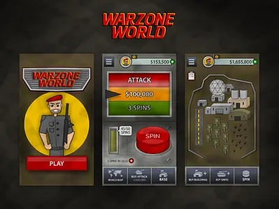 Warzone World - Mobile Game casual game casual games game game design mobile game mobile game design mobile games