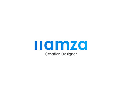 Hamza Logo blue brand branding creative design designer designs gradient graphic graphic design icon logo sky typography vector visual design visual identity