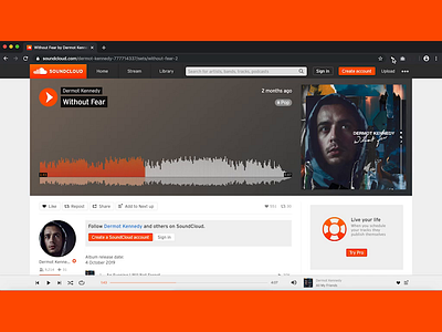 Song Layer Deconstruction chrome extension music music app protopie protopie5.0 soundcloud