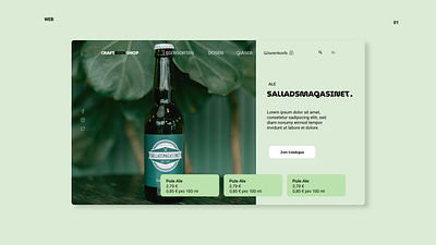 UI/UX Webdesign for german Craft Beer Shop beer bier design deutsch germany ui ux ui design uxdesign webdesign website website design